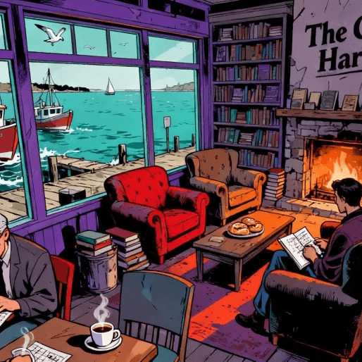 Stylized illustration of the Cozy Harbor location